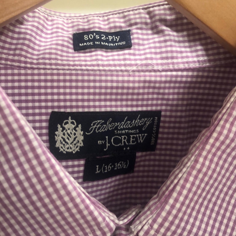 J Crew Purple Plaid Shirt